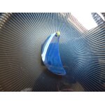 Pendentif clair de lune bleu en agate - 4. 2 cm. magnifiques couleurs. lot 2063