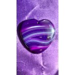 Pendentif coeur agate violet. parfaite id�e de cadeau. taille : 4. 2 cm. magnifique pierre aux couleurs ...