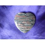 Pendentif coeur en jaspe. marron. 4. 6 cm. superbe pierre aux couleurs d�licieuses, une des plus belles ...