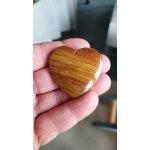 Pendentif coeur en jaspe marron. 4. 4 cm. magnifique pierre aux couleurs harmonieuses, une des plus belles ...