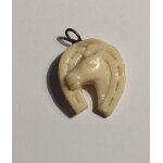 Pendentif vintage fer a cheval - t�te de cheval