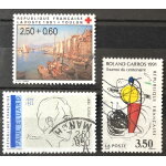 Personnages c�l�bres 1991 - paul eluard 2, 50 0, 50 (n 2681) roland garros 1991 3, 50 (n 2699) croix ...