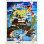 Peter pan - vritable affiche de cinma plie - format 120x160 cm - de clyde geronimi, hamilton luske ...
