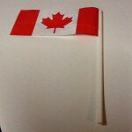 Petit drapeau canadien en papier