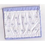 Petit range serviette artisanal , bleu & blanc, broderie cousue sur la face - fait a la main en france ... Petit range serviette artisanal , bleu & blanc, broderie cousue sur la face - fait a la main en france ...