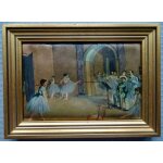 Petite reproduction encadre du  foyer de la danse  de degas