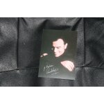 Photo 10x15cm chanteur francais pascal obispo / signature imprime