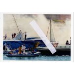 Vraie photo argentique competition the race course voilier catamaran club med marseille grant dalton ...