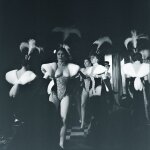 Photo argentique papier baryt noir et blanc ilford 310g 1910 50x50cm pinup tirage rcent d'aprs ngatif ...