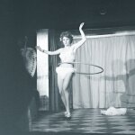 Photo argentique papier baryt noir et blanc ilford 310g 1910 50x50cm pinup tirage rcent d'aprs ngatif ...