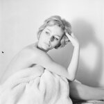 Photo argentique papier baryt noir et blanc ilford 310g 1910 50x50cm pinup tirage rcent d'aprs ngatif ...