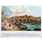 Photo gravure 1964 paris en 1832 le pont neuf et la cit� photo josse
