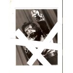 Superbe photo presse 18x24cm papier brillant noir & blanc annes 70 michel sardou