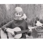 Photo de presse n&b noelle cordier disques barclay 18x24 cm glace