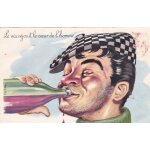 Photochrom 381   - vas - y mon pierrot, cul - sec  le vin r�jouit le coeur de l'homme