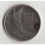 Piece de 5 francs tour eiffel