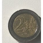 Pi�ce rare de 2� espagne fautee sur le listel , usure normale sur avers et revers pour collectionneurs ...