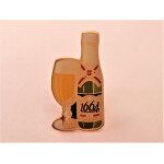 Pins 1664 biere bouteille et verre