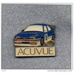 Pin's acuvue voiture bleue