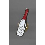 Pins boisson champagne brut croisiere pche la bouteille / base dore