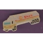Pin's camion truck trucks semi remorque shell petit pin's ref 1563