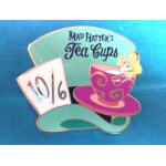 Pins disney disneyland paris alice au pays des merveilles dans tasse de th chapeau du chapelier fou