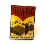 Pins generic action ok star of the highway couple en voiture cabriolet