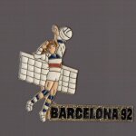 Pin's jeux olympiques / barcelone 1992 - equipe francaise de volley ball