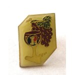Pins marque leclerc alcool verre vin grappe raisin