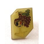 Pins marque leclerc alcool verre vin grappe raisin