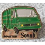 Pin's m�tallique de l'usine renault de batilly - master sovab vert