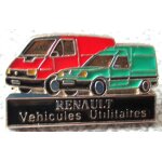 Pin's m�tallique renault v�hicules industriels avec un master rouge et un express vert