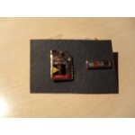 Pin's mobil, huile de synth�se et sigle mobil