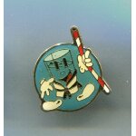 Pins petit bonhomme verre et paille