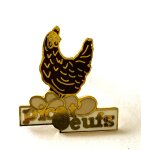 Pins picot'oeufs poule et oeuf / sign� pin's top