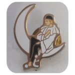Pin's pierrot la lune