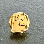 Pins polo lacoste arthus bertrand couleur or