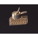Pin's pure mousline granule casserole zamac couleur or dor ref 773b