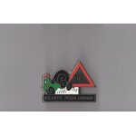 Pin's scurit poids lourds - psr (zamac argent)