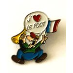Pins sport football j'aime le foot supporter drapeau france trompette