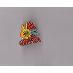 Pin's sucre canderel (argent) hauteur: 1, 9 cm