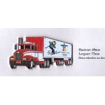 Pins tintin en ski sur camion - truck j. o. vancouver tin - 15. arg