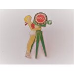 Pins pin'up avec cam�ra lucky strike / base argent�e sign� eole