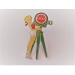 Pins pin'up avec camra lucky strike / base argente sign eole