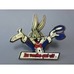 Pins pin's la vache qui rit - bugs bunny - fromage - warner + carte de remerciement de la marque