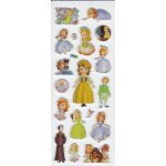 Planche d'autocollants 3d princesse sofia