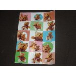 Planche d'autocollants ours en peluches