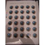 Planche timbre coupe du monde 1998
