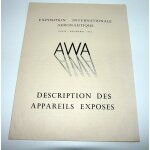 Planeur awa 52 g, description pour l'exposition internationale d'aéronautique paris 1946 Planeur awa 52 g, description pour l'exposition internationale d'aéronautique paris 1946