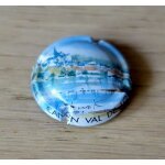 Plaque de muselet , capsule champagne cancen val de loire. gnrique village